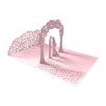 thumbnail image 1 of Adpan 1-Card Elegant Tree Design Wedding Card With Holder For Bride Groom Congratulations All-Season Greeting Card Bridal Shower Decor Gold, Pink, 1 of 8