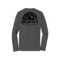 thumbnail image 2 of Gravity Outdoor Co. Chandail à Manches Longues - Charbon - Logo Noir - 2TG, 2 of 2