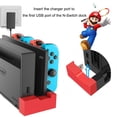thumbnail image 2 of Joy-Con Charge Dock, Nintendo Switch Joy Con Controllers Charging Dock, Support 4pcs Joy Con, Charger Stand Station with LED Indicator for Nintendo Switch, 2 of 7
