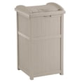 thumbnail image 1 of Suncast Cache-Poubelle en Résine pour Terrasse et Patio de 30 à 33 Gallons, Taupe (Lot de 2), 1 of 6