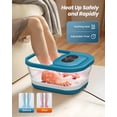 thumbnail image 2 of COMFIER Collapsible Foot Spa Bath Massager with Heat - Pedicure Spa with Bubbles, Shiatsu Rollers (Blue), 2 of 7