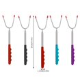 thumbnail image 2 of Barbecue Forks for Outdoor Cooking - Stainless Steel Telescopic U-Shaped Needle 85cm BBQ Skewer for Chicken Hot Dogs and Grill Accessories, 2 of 7