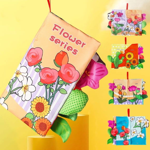 EGNMCR Jouets de Piscine, Jouet pour Bébé, Jouets pour Tout-Petit Livre en Tissu à Mâcher avec Queue Livre Interactif en Tissu Indéchirable Livre en Tissu d'Éveil Livre d'Histoires en Tissu à Queue Souple Jouet en Tissu