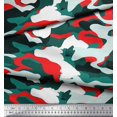 thumbnail image 3 of Soimoi Poly Georgette Fabric Two Tone With White Camouflage Print Sewing Fabric Yard 42 Inch Wide, 3 of 3