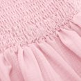 thumbnail image 4 of Yanlir Robe d'Été pour Filles, Couleur Unie, Manches Courtes, Col Ras du Cou, Taille Élastique, avec Poches, Décontractée et Confortable, Robe en Mélange de Coton pour Enfants (Rose, 7 Ans), 4 of 8