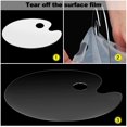 thumbnail image 3 of Acrylic Transparent Paint Tray Palette with Thumb Hole, Oval, 3 of 6