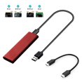 thumbnail image 2 of Mistaha M.2 SATA NVME to USB 3.1 Hard Drive Enclosure Dual Protocol 10Gbps Aluminum Alloy, 2 of 8