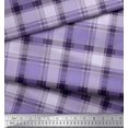 thumbnail image 2 of Soimoi Rayon Fabric Gingham Check Print Fabric by The Yard 56 Inch Wide, 2 of 5
