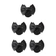thumbnail image 2 of Decodeary Professional Hair Plate Mesh Pocket Practical Snood Net Elegant And Professional Two Bows-black 5Set, 2 of 6