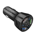 thumbnail image 3 of 3 USB Ports QC3.0 Quick Charging Car Cigarette Lighter Phone Charger Adapter, 3 of 7