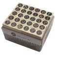 thumbnail image 3 of Hampton Art Miniature Alphabet Wood Stamp Set, 3 of 6