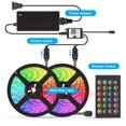 thumbnail image 4 of 10m 5050 RGB LED Stripe Smart WiFi APP Remote Control String Light 300 LEDs Work with Alexa Google Asistant EU plug, 4 of 4