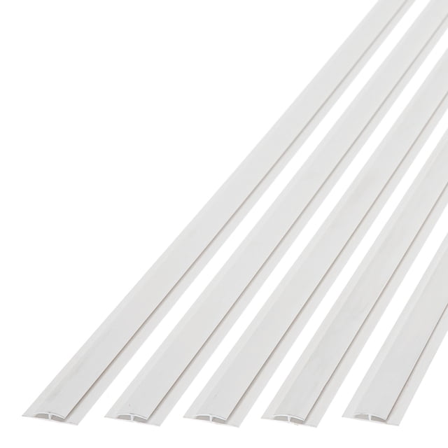 Fasade 47 in. Vinyl Divider Trim Matte White (5 Pack)