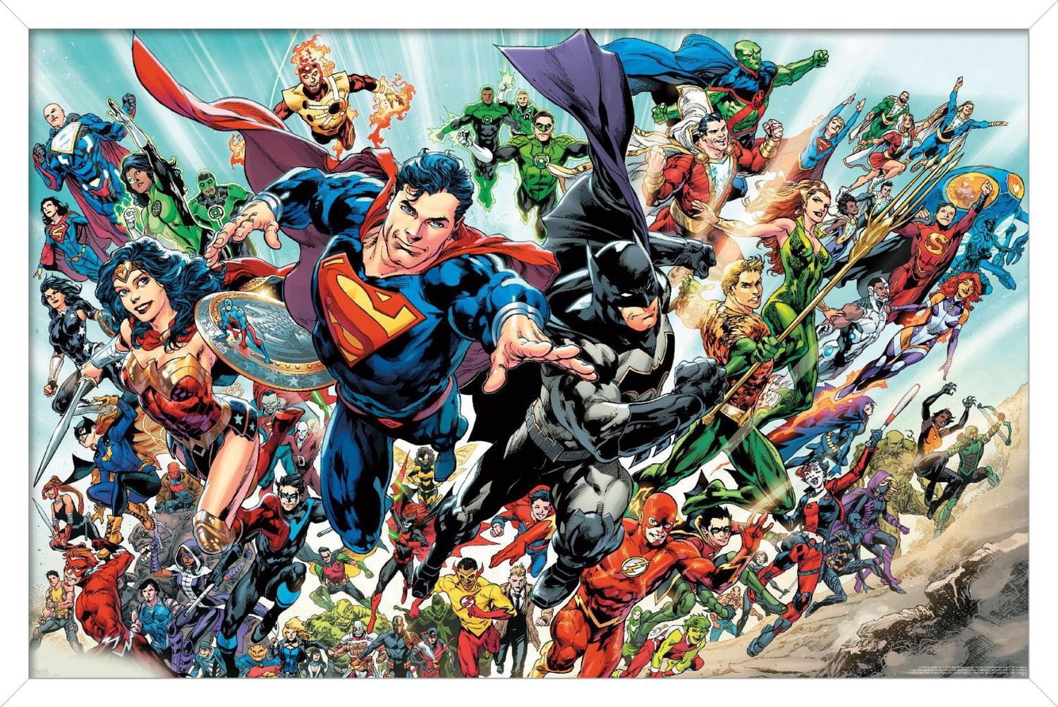 DC Comics - Justice League Rebirth - Group Wall Poster, 14.725" x 22.375"