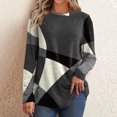 thumbnail image 1 of TIMIFIS Women’s Long Sleeve T Shirts Slim Fit Tops Scoop Neck Ribbed Knit Shirts, 1 of 6