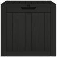 thumbnail image 3 of vidaXL Garden Storage Box Black 55.5x43x53 cm Polypropylene, 3 of 5