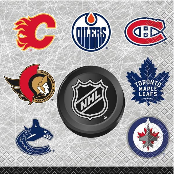 Serviettes de table de la NHL, 16 ct