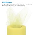 thumbnail image 3 of Unique Bargains 6 inch 50 Yards Tulle Ribbon Rolls Pastel Netting Fabric for Gift Wrapping Christmas Wedding, Light Yellow, 3 of 5