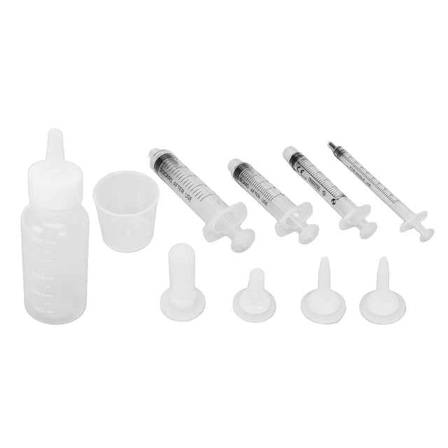 10Pcs Pet Kit, Cat Feeding Milk Bottle For Newborn Kitten Puppy Small Animals