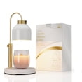 thumbnail image 1 of QJUHUNG Warming Candle Light And Lavender Candle Set With 2 Bulbs  Timer And Dimmer  Compatible With Large Yankee Candle Jar  Height Adjustable  Black/White  110-120 Volts, 1 of 6