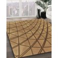 thumbnail image 3 of Ahgly Company Machine Washable Indoor Square Transitional Saddle Brown Area Rugs, 7' Square, 3 of 7