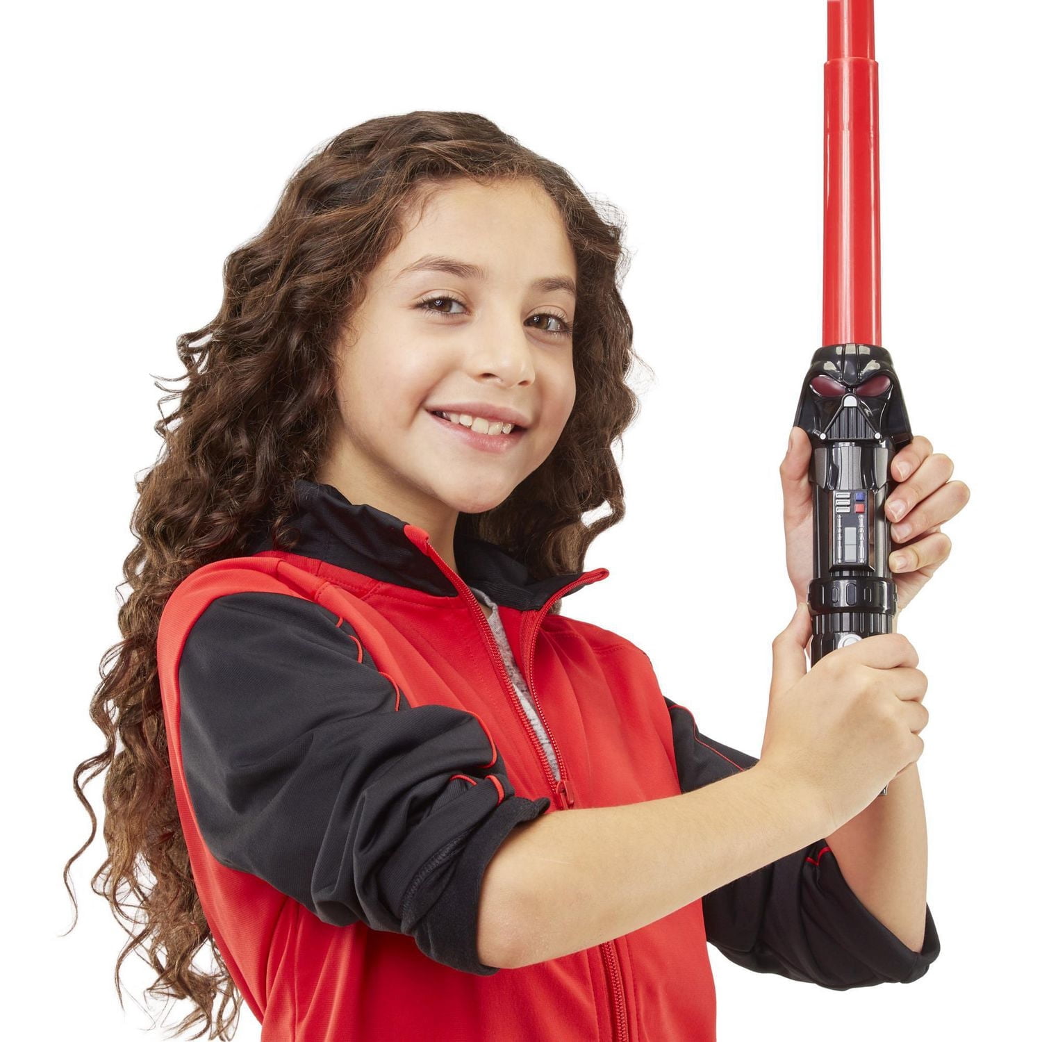 Star Wars Lightsabler Squad, sabre laser Darth Vader à lame rouge extensible, accessoire de déguisement, jouet pour enfants, à partir de 4 ans