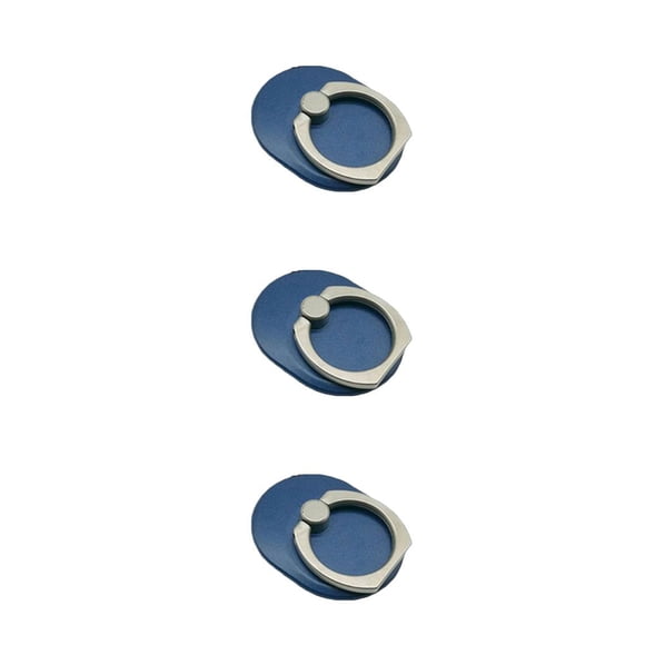 crativent Support Ovale pour Téléphone Intelligent et Téléphone Intelligent, Support de Téléphone Cellulaire Intelligent Rond, Prise, Support de Voiture, Bleu, Ensemble de 3