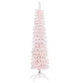 thumbnail image 1 of HOMCOM Arbre de Noël Artificiel de 5 Pieds avec Branches Réalistes Rose, 1 of 9