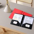thumbnail image 4 of Plastic Pocket Folder Letter Size Heavy Duty With 1 Business Card Pocket For Documents Office School, 4 of 5