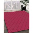 thumbnail image 3 of Ahgly Company Tapis d'Intérieur Lavables en Machine, Carrés Transitionnels Rouge Cramoisi, Carrés de 5', 3 of 7