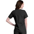 thumbnail image 3 of Landau Essentials Haut d'Uniforme à Boutons-Pression pour Femme, Coupe Classique Décontractée, Col en V, 4 Poches, 3 of 6