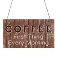 thumbnail image 2 of YAOMOBB Hanging Plaque Exquisite Front Door Sign Lanyard Design Coffee Bar Hanging Plaque with Smooth Edges 1 Piece, 2 of 7