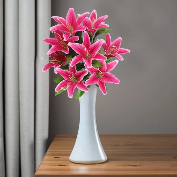 Riforla Lily Bouquet 10 Head Lily Bouquet with Stem Flowers Lily