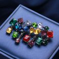 thumbnail image 1 of SNNROO Broche de Luxe en Strass Mode Multicolore Faux Verre Pierre Précieuse Élégante, 1 of 9