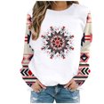 thumbnail image 2 of T-shirts pour Femmes Mode Décontractée Fermeture Éclair Col Rabattu Manches Longues Chandail en Molleton Blouse avec Poche Grande Taille Blouse en Solde, 2 of 5