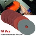 thumbnail image 3 of 10 Pcs Disques de Ponçage en Fibre de Résine de 4 Pouces pour Outil Abrasif de Broyeur d'Angle, 3 of 8