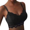thumbnail image 3 of B91xZ Soft Touch Breathe Bralette Comfort Foam Light Wireless Bra Full-Coverage T-Shirt Bra,Black XL, 3 of 5
