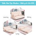 thumbnail image 4 of Giantex Adjustable Floor Sofa, 6-Position Lazy Couch Bed, Multi-function Sitting Sofa for Reading, Sleeping, Gaming, Beige, 4 of 6