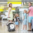 thumbnail image 4 of Gymax Ensemble de Bagages pour Enfant 4 Pcs avec Valise Cabine Rigide 14 Pieds' à Roulettes Pivotantes pour Tout-Petit Noir, 4 of 10