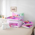 thumbnail image 4 of YST Ensemble de Literie Girly Papillon, 7 Pcs, Boho Floral, Très Grand Lit, 4 of 4