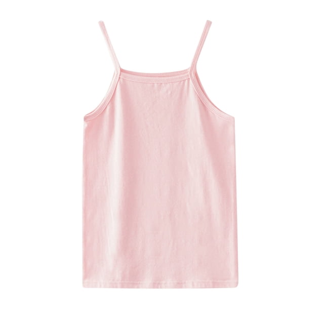 Birdeem Chandails pour Enfants Sans Manches T-Shirt Graphique Uni Col Rond Crop Top pour Filles et Garçons Débardeur Tee