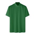 thumbnail image 4 of Birdeem Chemises pour Hommes Mode Été Tricot Décontracté Couleur Unie Manches Courtes Col Rond Blouse, 4 of 12