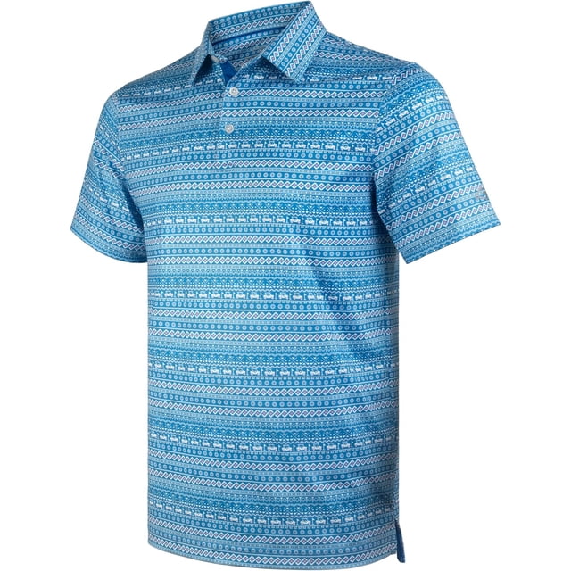 Polos de Golf pour Hommes à Manches Courtes, Évacuation de l'Humidité, Coupe Sèche, Motifs Imprimés, Polo de Performance à Col, Polos de Golf pour Hommes