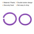 thumbnail image 4 of Unique Bargains 1.6' OD 1.3' ID Loose Leaf Rings Binder Ring, Purple, 50 Pack, 4 of 6