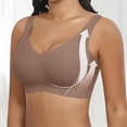 thumbnail image 3 of 2 Pieces Women Plus Size Push-Up Bras No Underwire T-Shirt Bralettes Ribbed Full Coverage Sports Everyday Bras Multicolor, 40/90BCD, 3 of 5