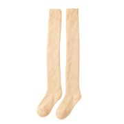 FhsagQ Socks Socks for Women 2 Piece Strappy Women Knit Thigh High Socks over The Knee High Leg Warmers Winter Long Boot Stockings Socks for Women Padded Women's Socks Sleep Socks Black One Size
