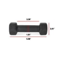 thumbnail image 2 of CAP Barbell, Black Neoprene Dumbbell, Single, 2 of 6