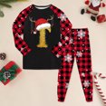 thumbnail image 2 of Huesdet Ensemble pour Garçons et Filles Pantalon Long Manches Longues Col Rond Imprimé 3D (2-3 Ans, Vin), 2 of 4