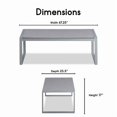 thumbnail image 3 of Elle Decor Table Basse d'Extérieur Tropez en Maille Gris Français, 3 of 8