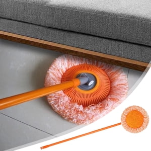 Meitianfacai ?? 360° Rotatable Adjustable-Cleaning Mop Household Car Wash Mop Round Mop Ceiling Wipe Wall Sunflower Hair Duster Mop Cloth Cover